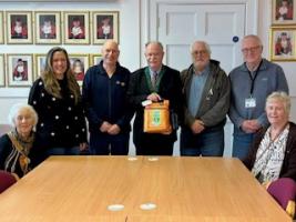 Torrington Mayor Phil Cloke & councillors with Rotary President Martyn Butler